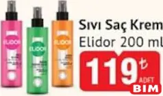 ELİDOR SIVI SAÇ KREMİ 200 ML fiyat ve kampanya bilgisi
